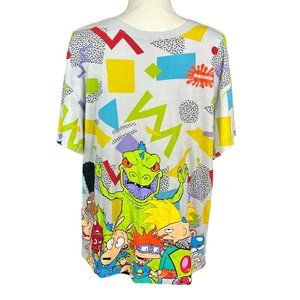 Nickelodeon Nicktoon 90's Throwback Cartoons Graphic T-Shirt Unisex Size M